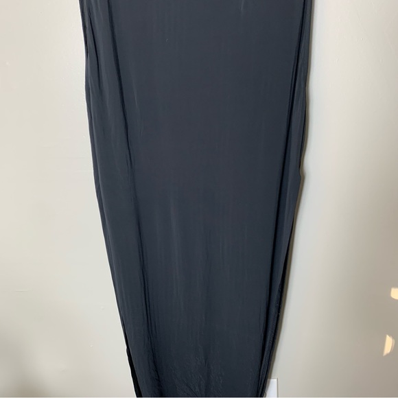 Helmut Lang | Brand New High Slit Cutout Maxi Black Dress | Size M - Picture 5 of 11